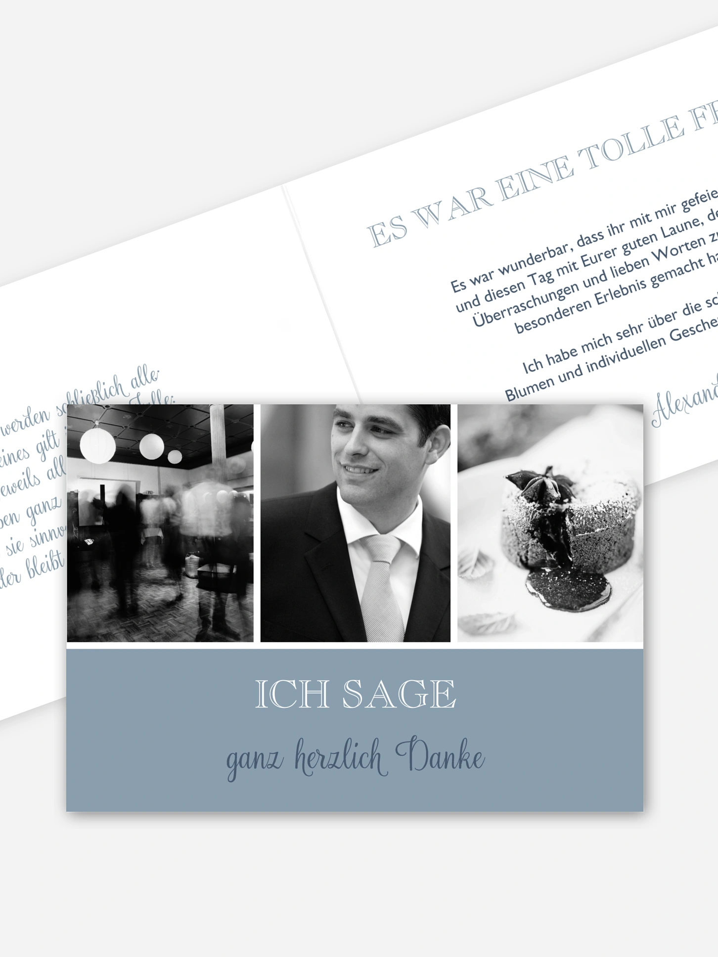 Dankeskarte Geburtstag Mixed Up