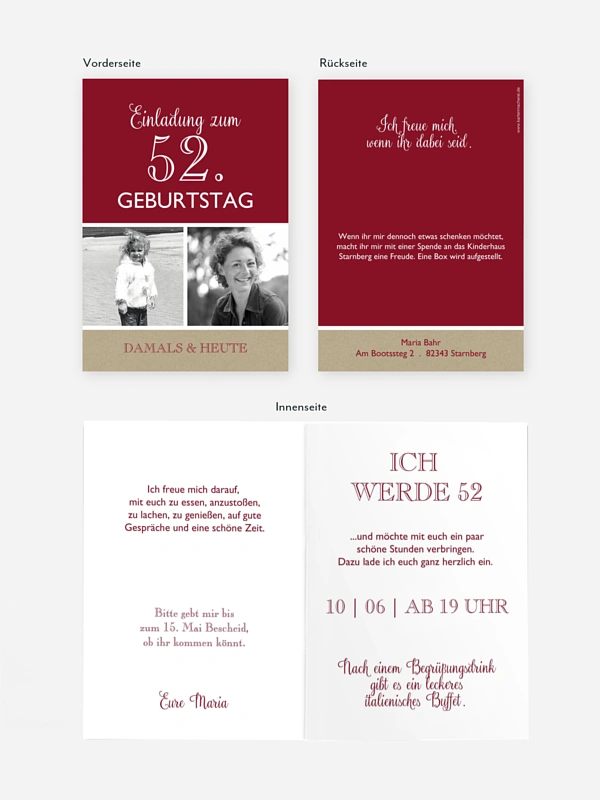 Geburtstagseinladung Mixed Up