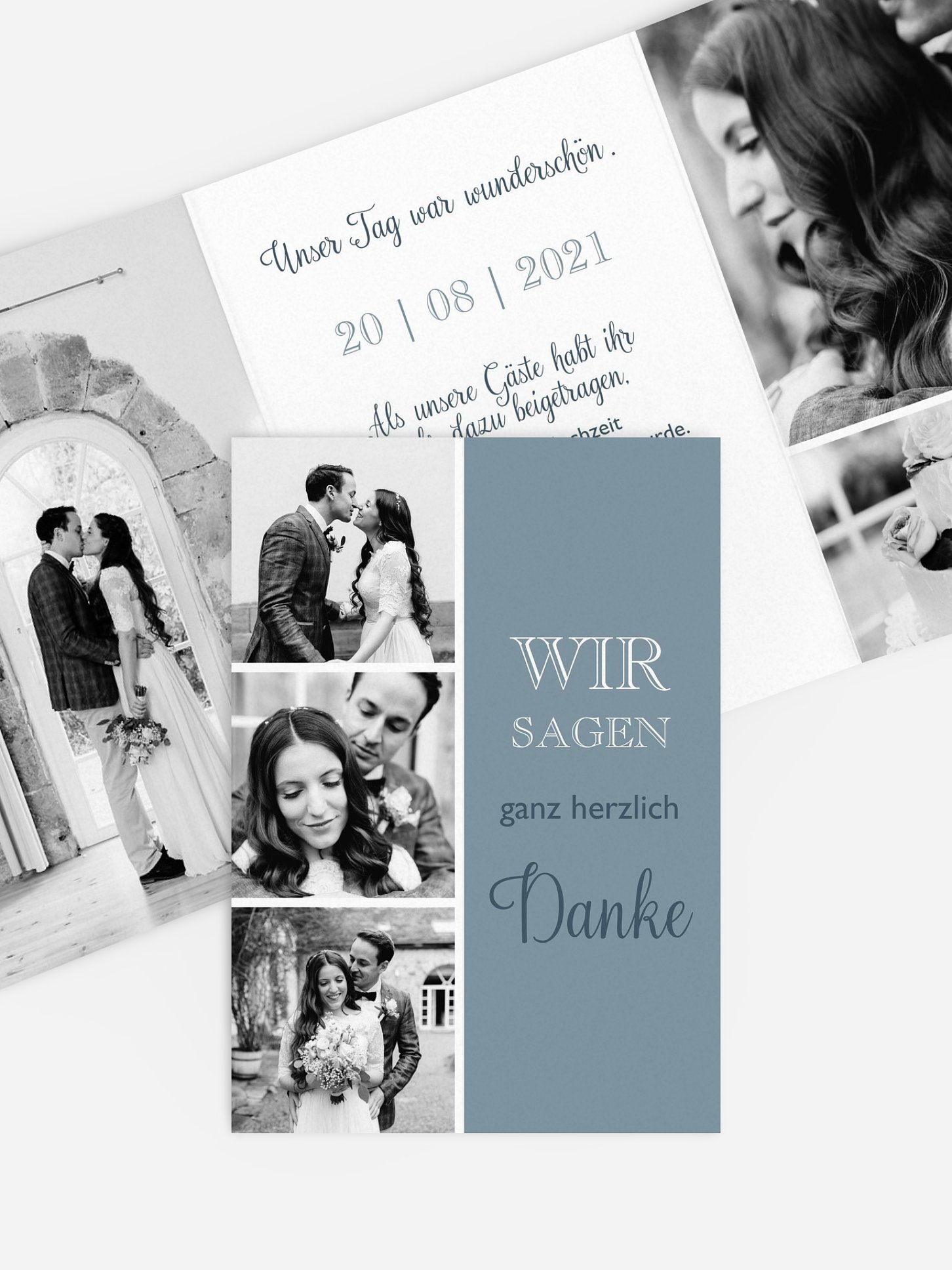 Dankeskarte Hochzeit Mixed Up
