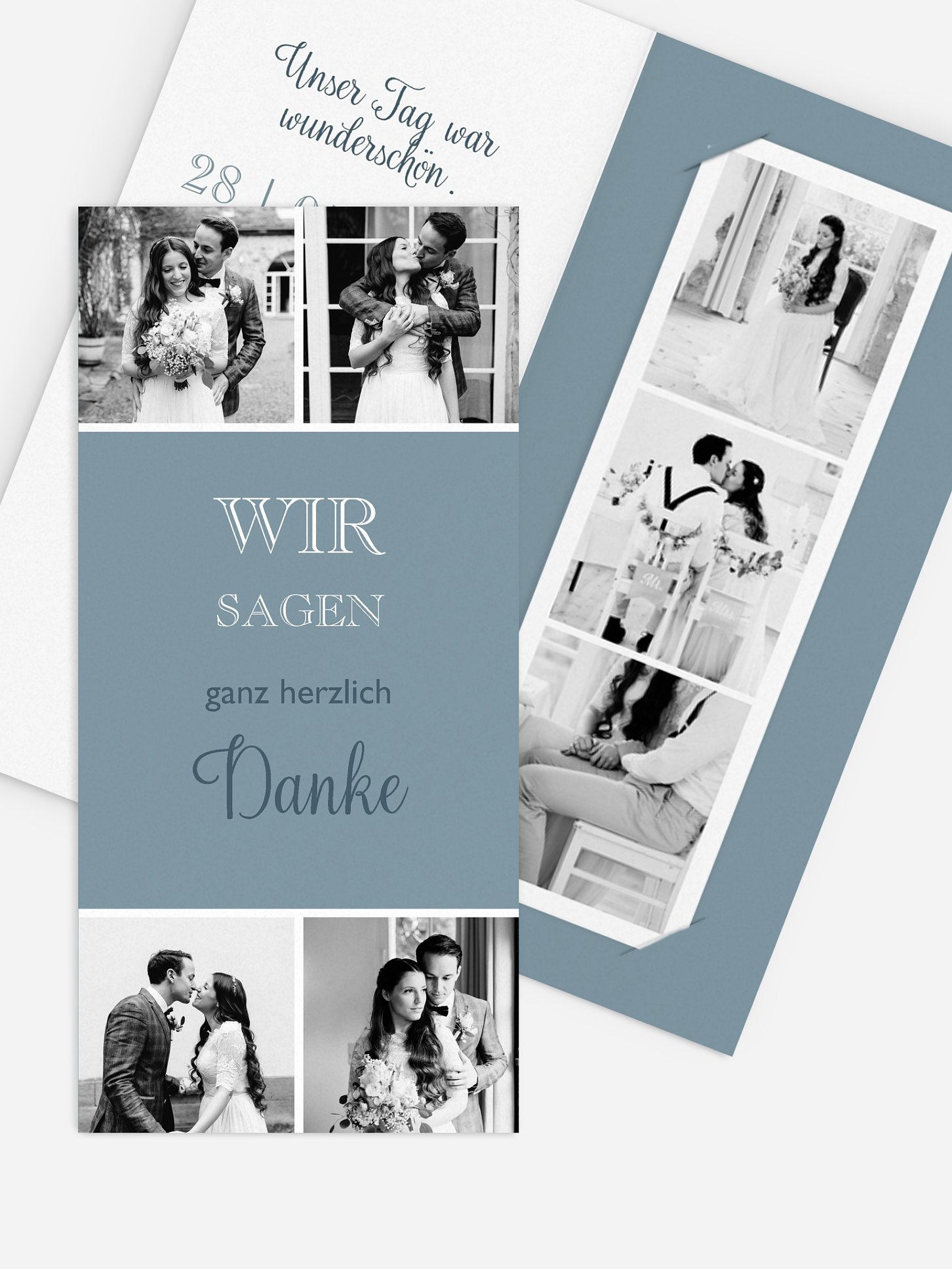 Dankeskarte Hochzeit Mixed Up