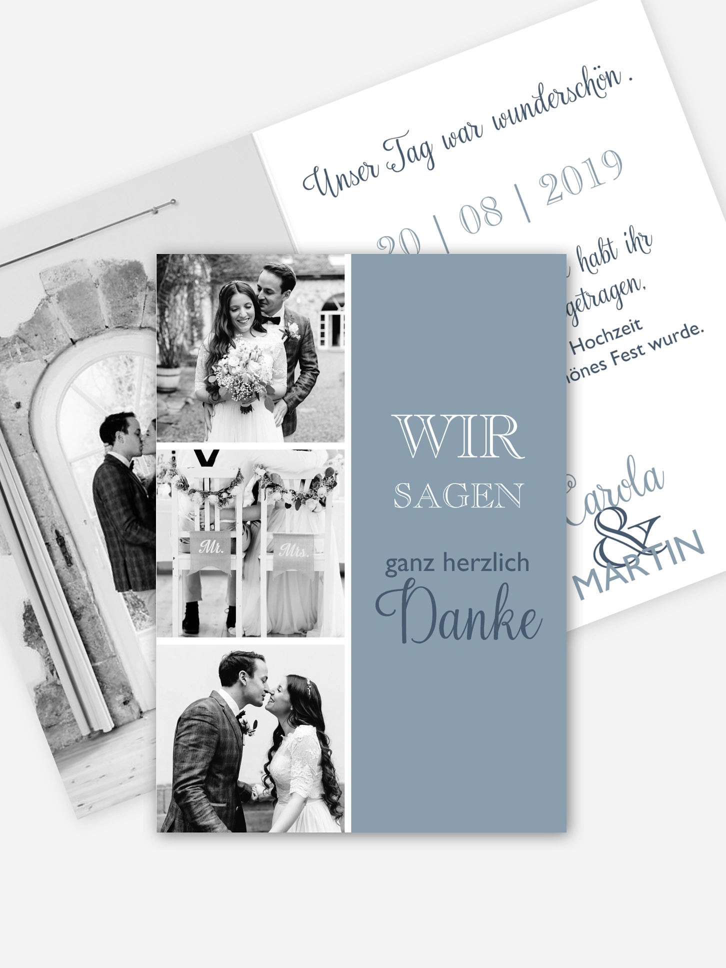 Dankeskarte Hochzeit Mixed Up