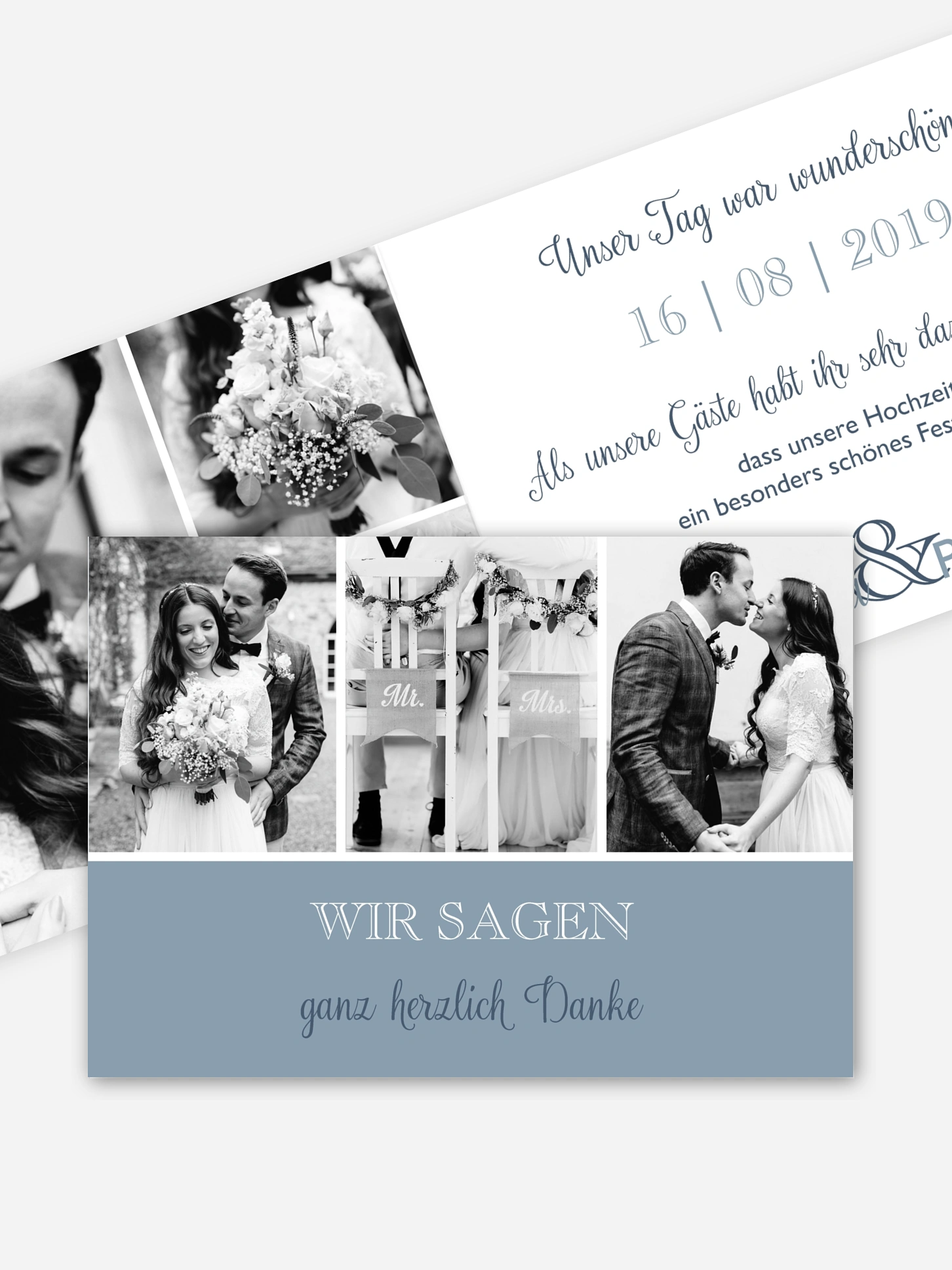 Dankeskarte Hochzeit Mixed Up