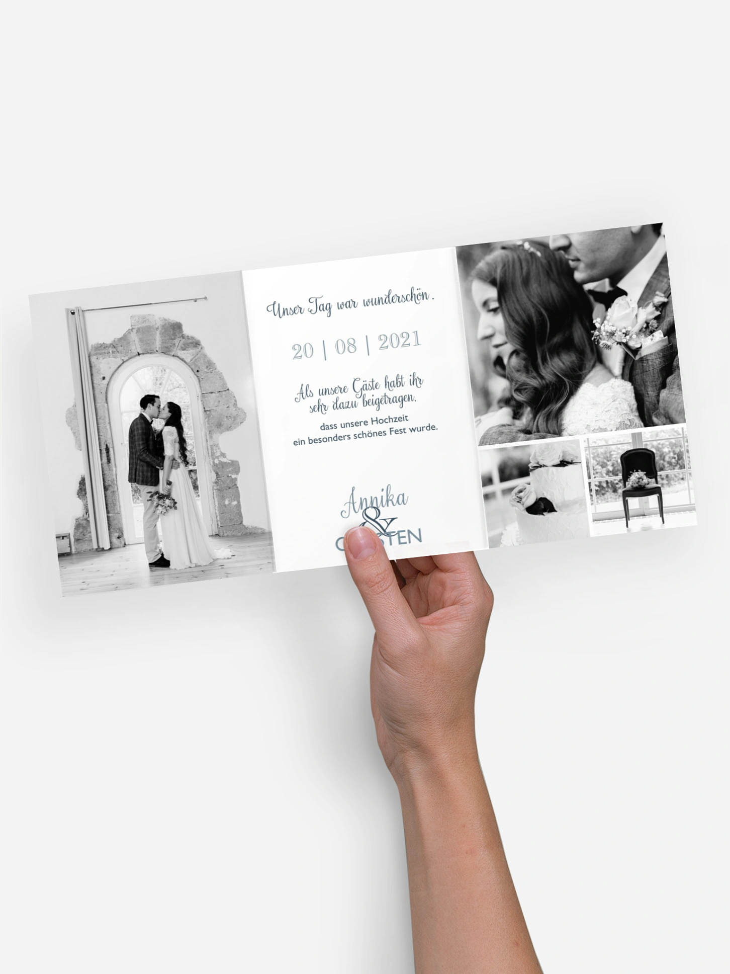 Dankeskarte Hochzeit Mixed Up