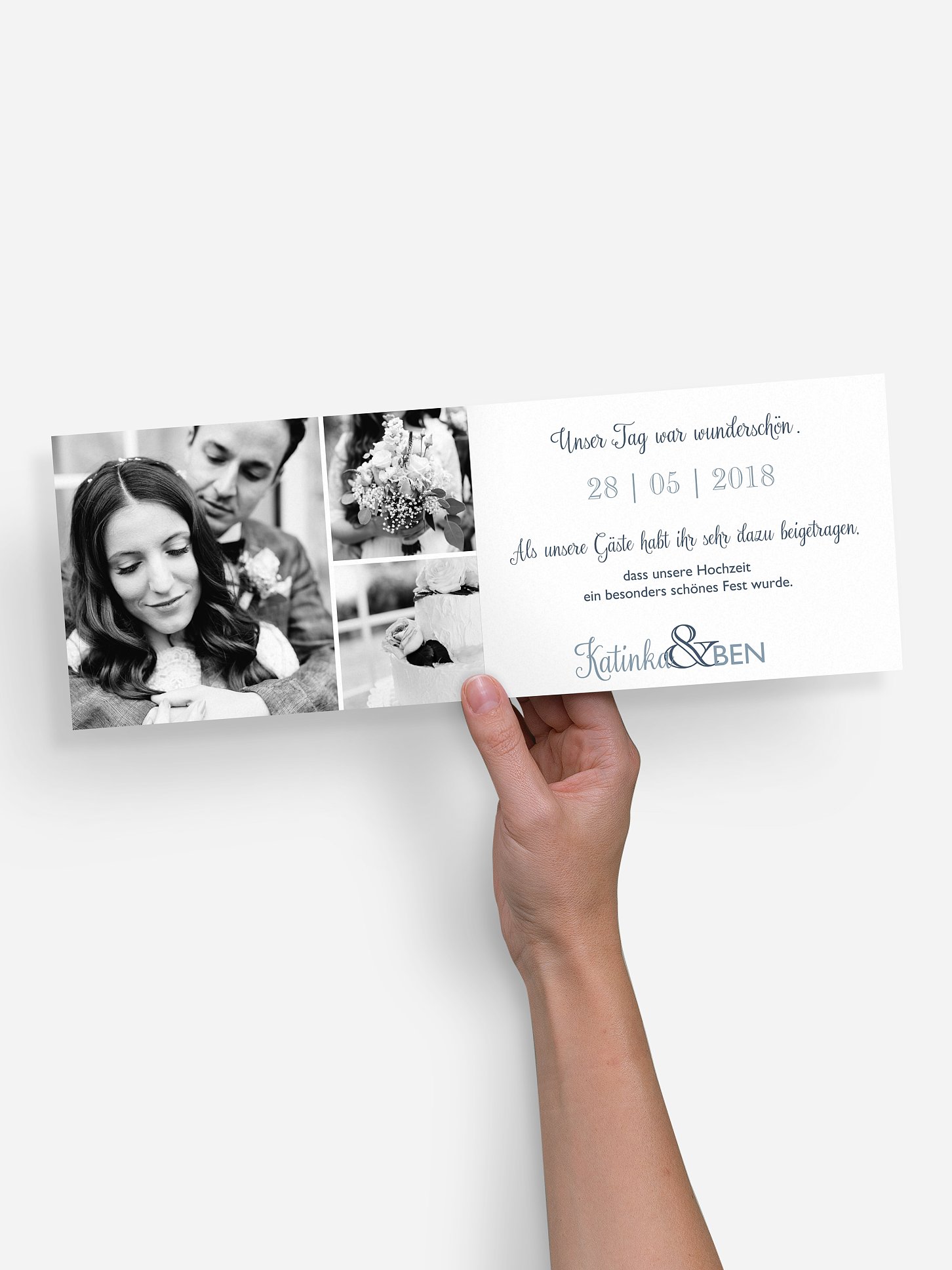 Dankeskarte Hochzeit Mixed Up