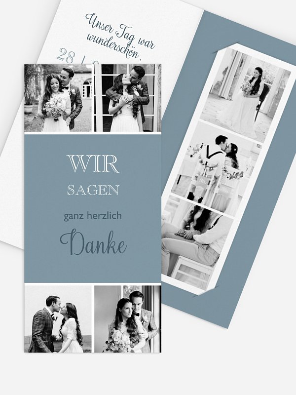 Dankeskarte Hochzeit Mixed Up