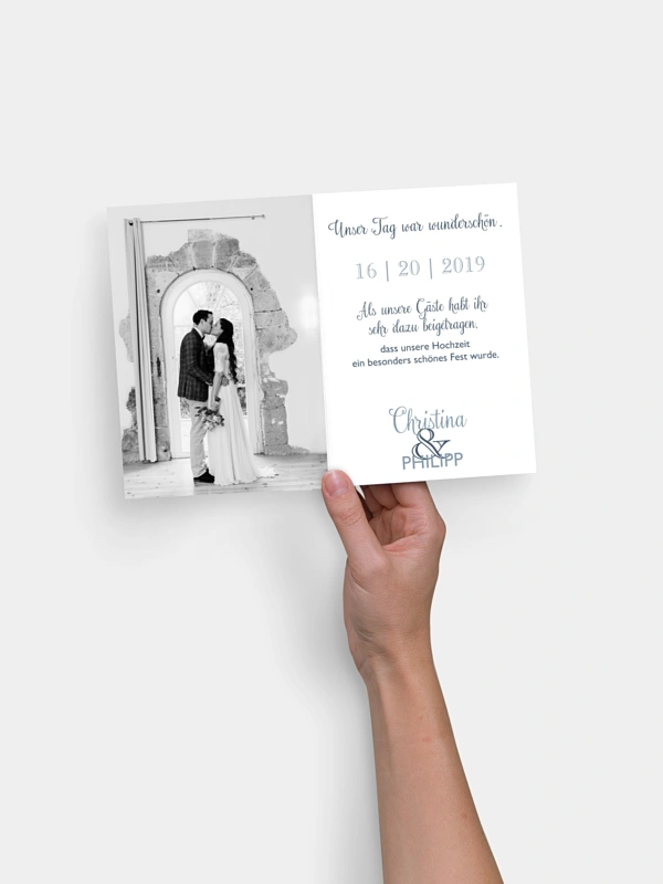 Dankeskarte Hochzeit Mixed Up