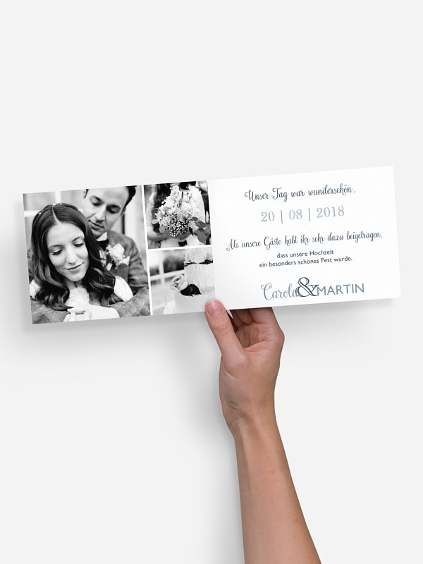 Dankeskarte Hochzeit Mixed Up