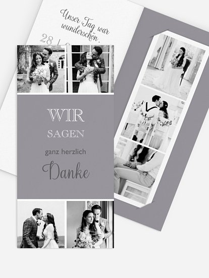 Dankeskarte Hochzeit Mixed Up
