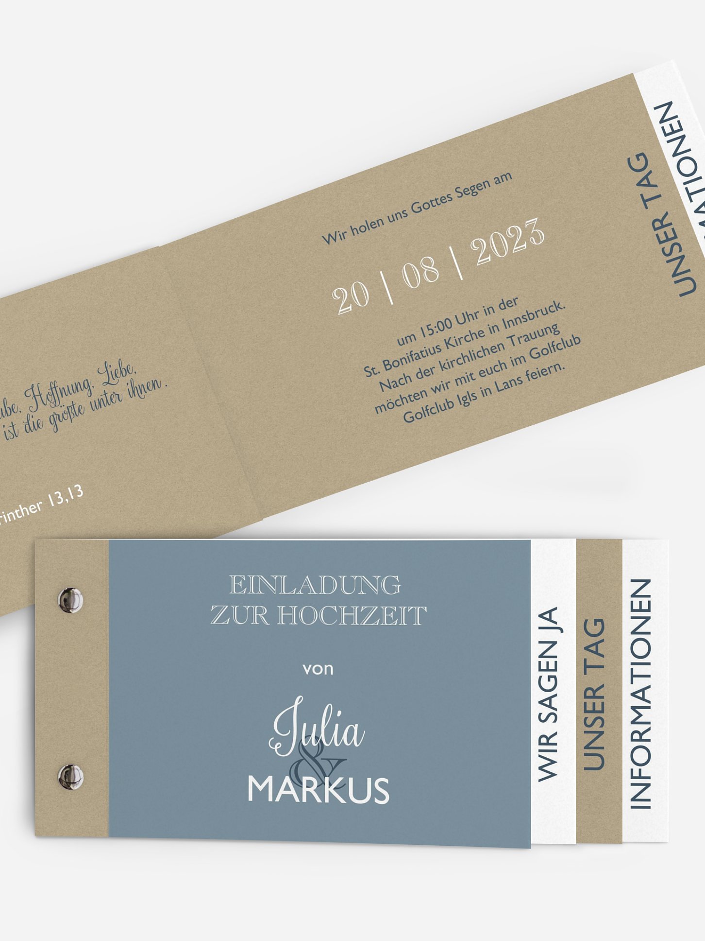 Hochzeitseinladung Mixed Up
