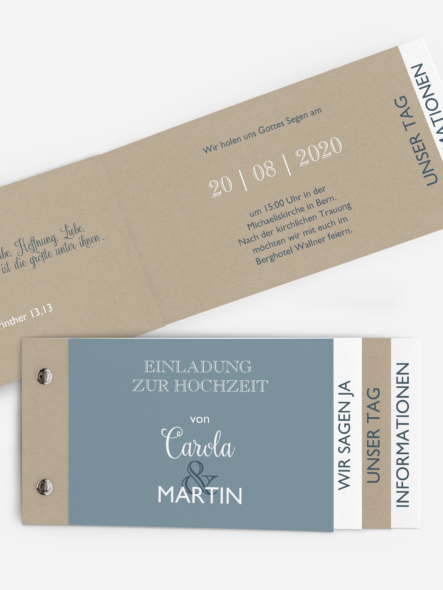 Hochzeitseinladung Mixed Up