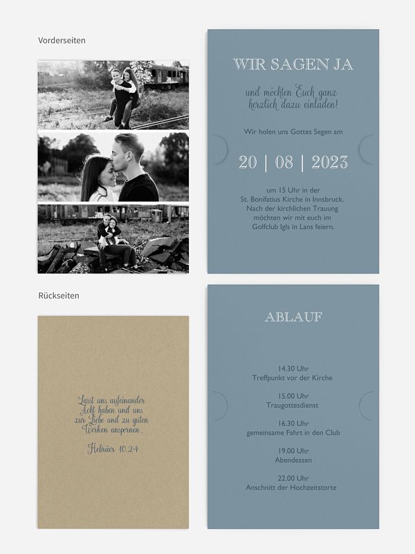 Hochzeitseinladung Mixed Up