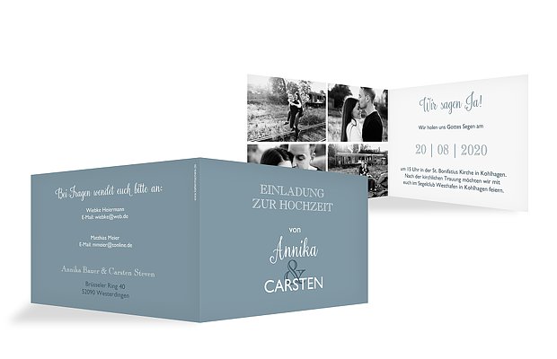 Hochzeitseinladung Mixed Up