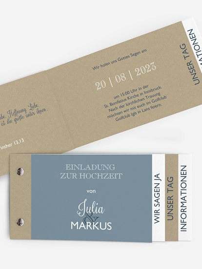 Hochzeitseinladung Mixed Up
