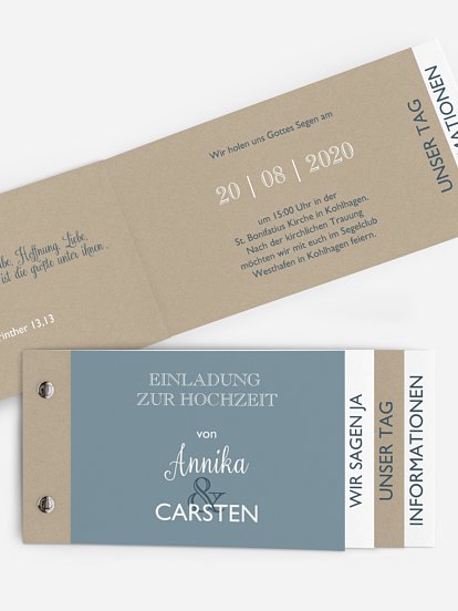 Hochzeitseinladung Mixed Up