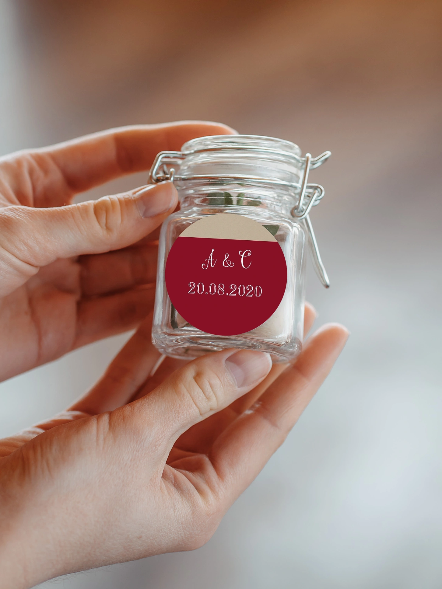 Geschenkaufkleber Hochzeit Mixed Up