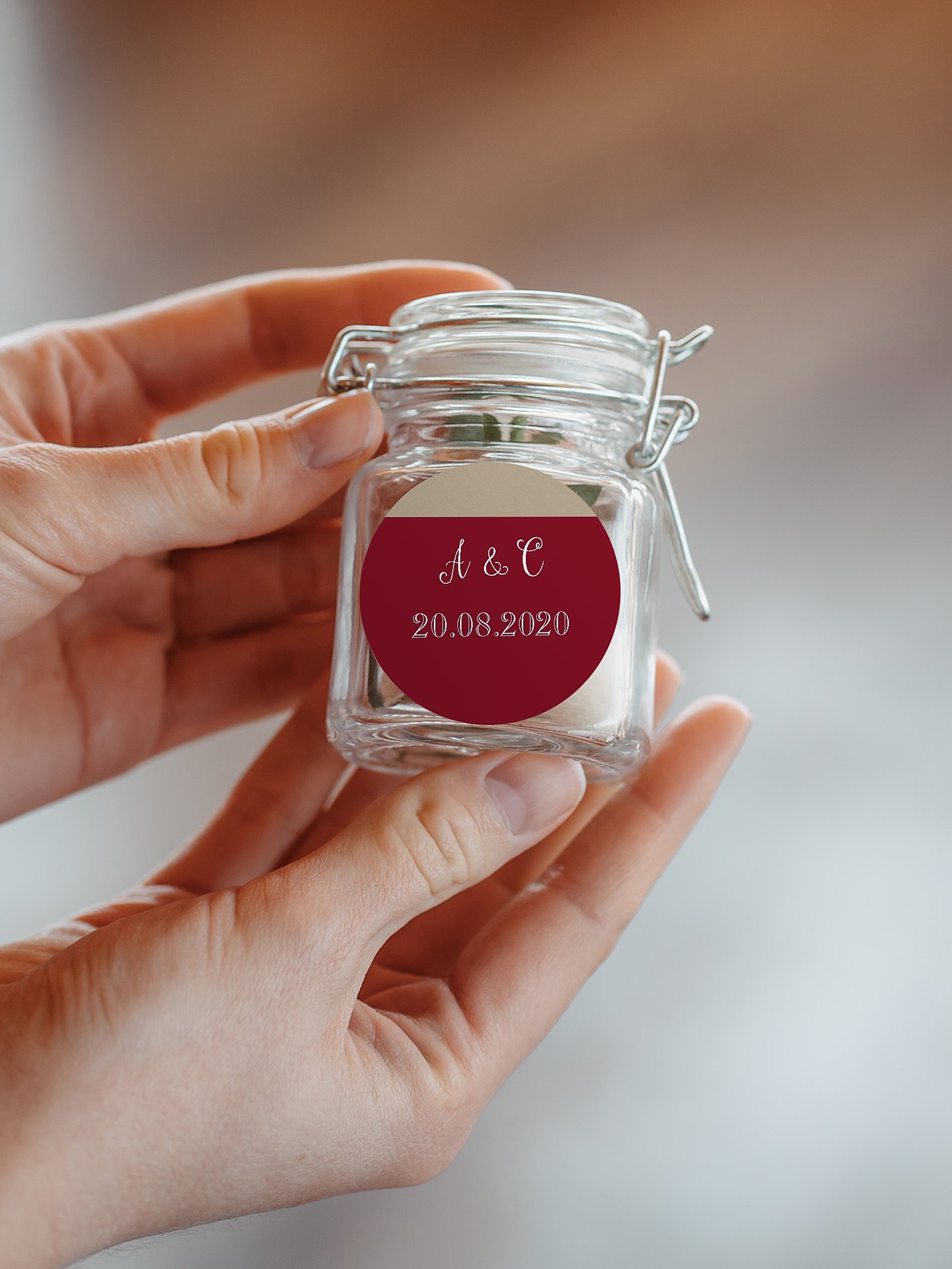 Geschenkaufkleber Hochzeit Mixed Up