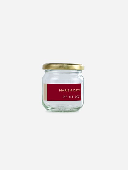 Étiquette cadeau mariage Simplicité