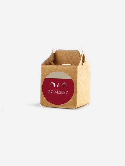 Étiquette cadeau mariage Simplicité