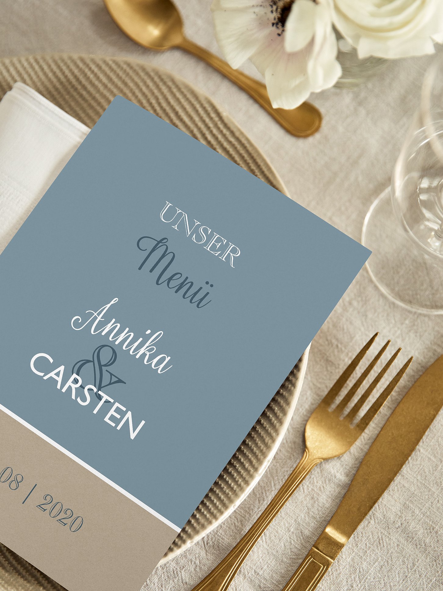 Menükarte Hochzeit Mixed Up