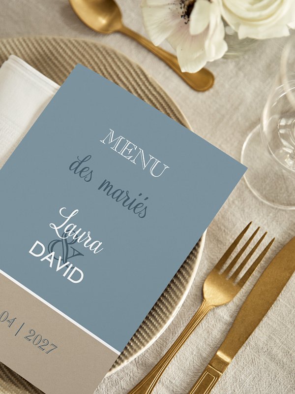 Menu mariage Simplicité