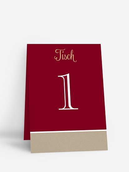 Tischnummer Mixed Up