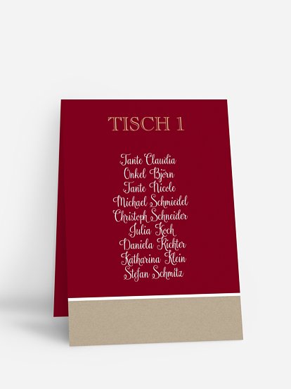 Gruppentischkarte Mixed Up