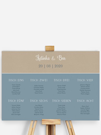 Sitzplan Plakat Mixed Up