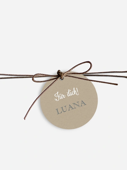 Anhänger mit Band zur Hochzeit personalisiert Mixed Up
