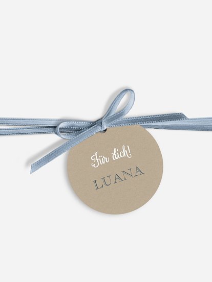 Anhänger mit Band zur Hochzeit personalisiert Mixed Up