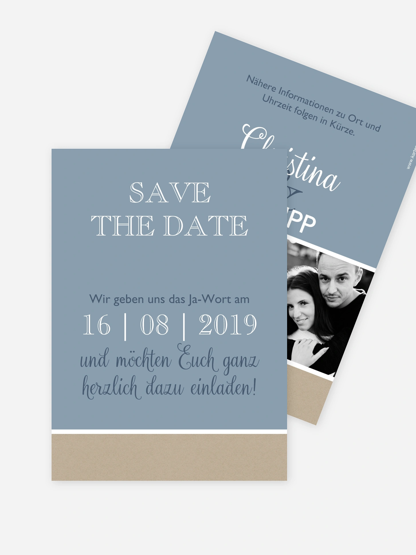Save-the-Date Karte Mixed Up
