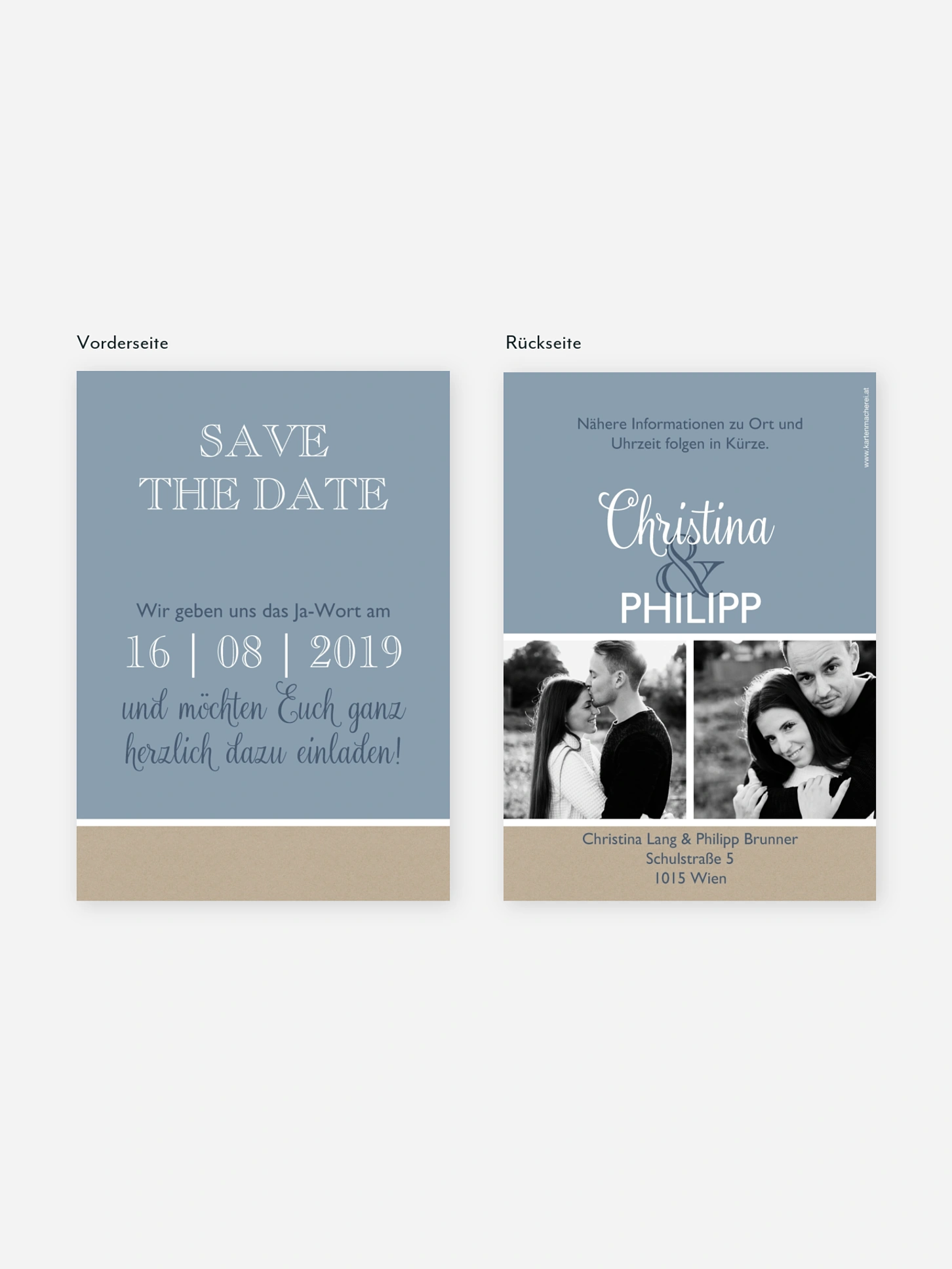 Save-the-Date Karte Mixed Up