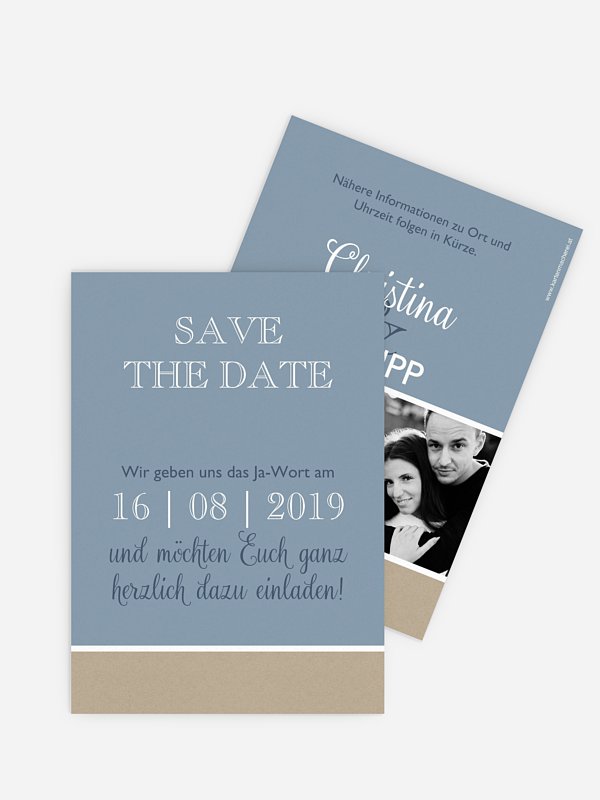 Save-the-Date Karte Mixed Up