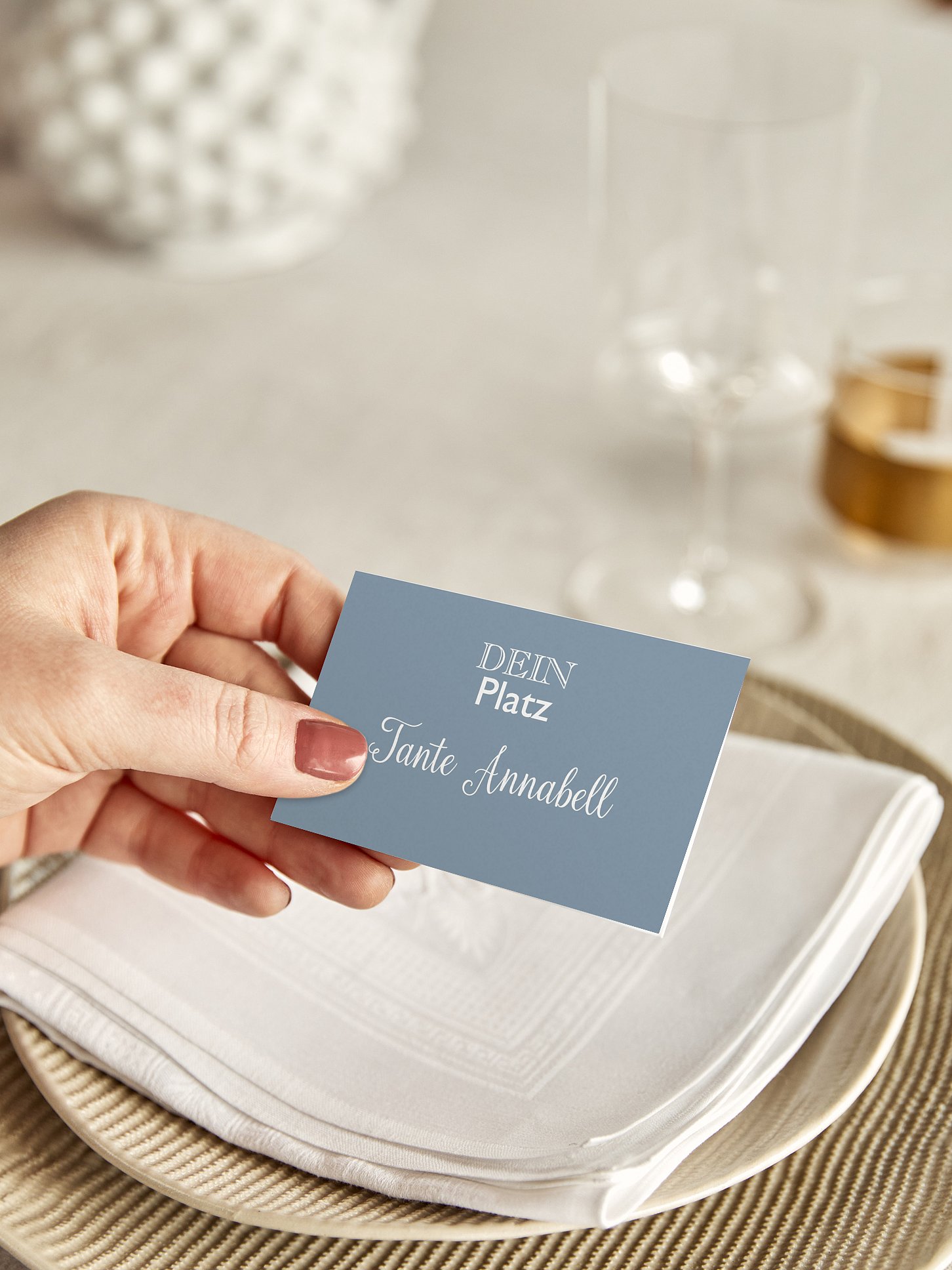 Tischkarte Hochzeit Mixed Up