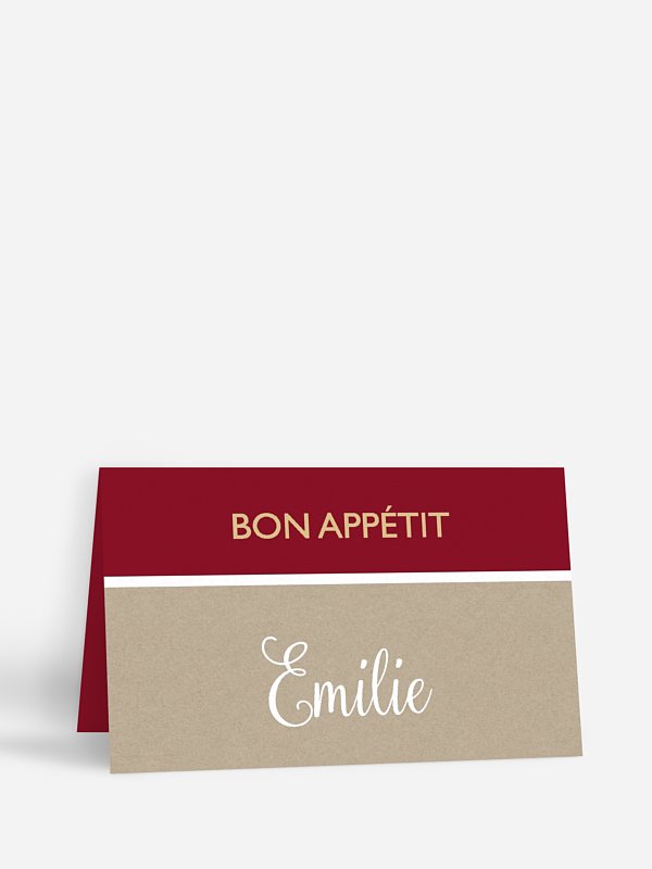 Marque-place mariage Simplicité