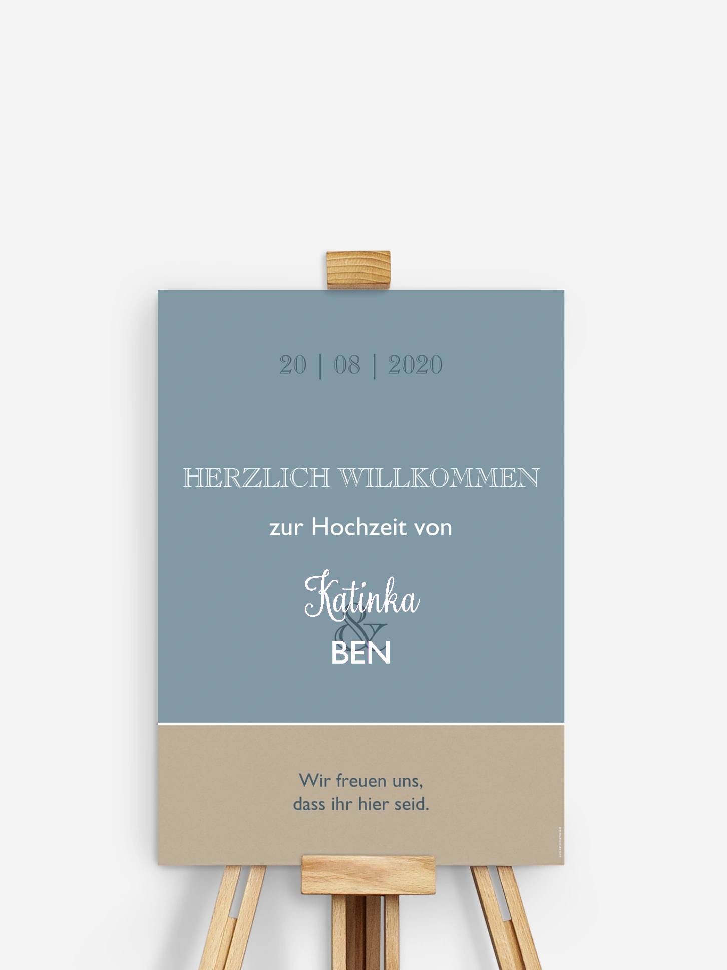 Willkommensschild Mixed Up
