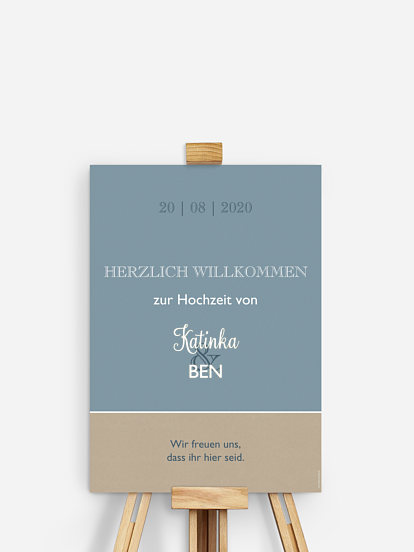 Willkommensschild Mixed Up