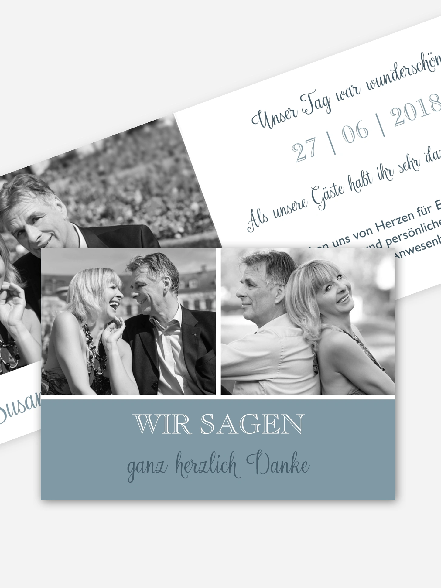 Danksagung zur Silberhochzeit Mixed Up