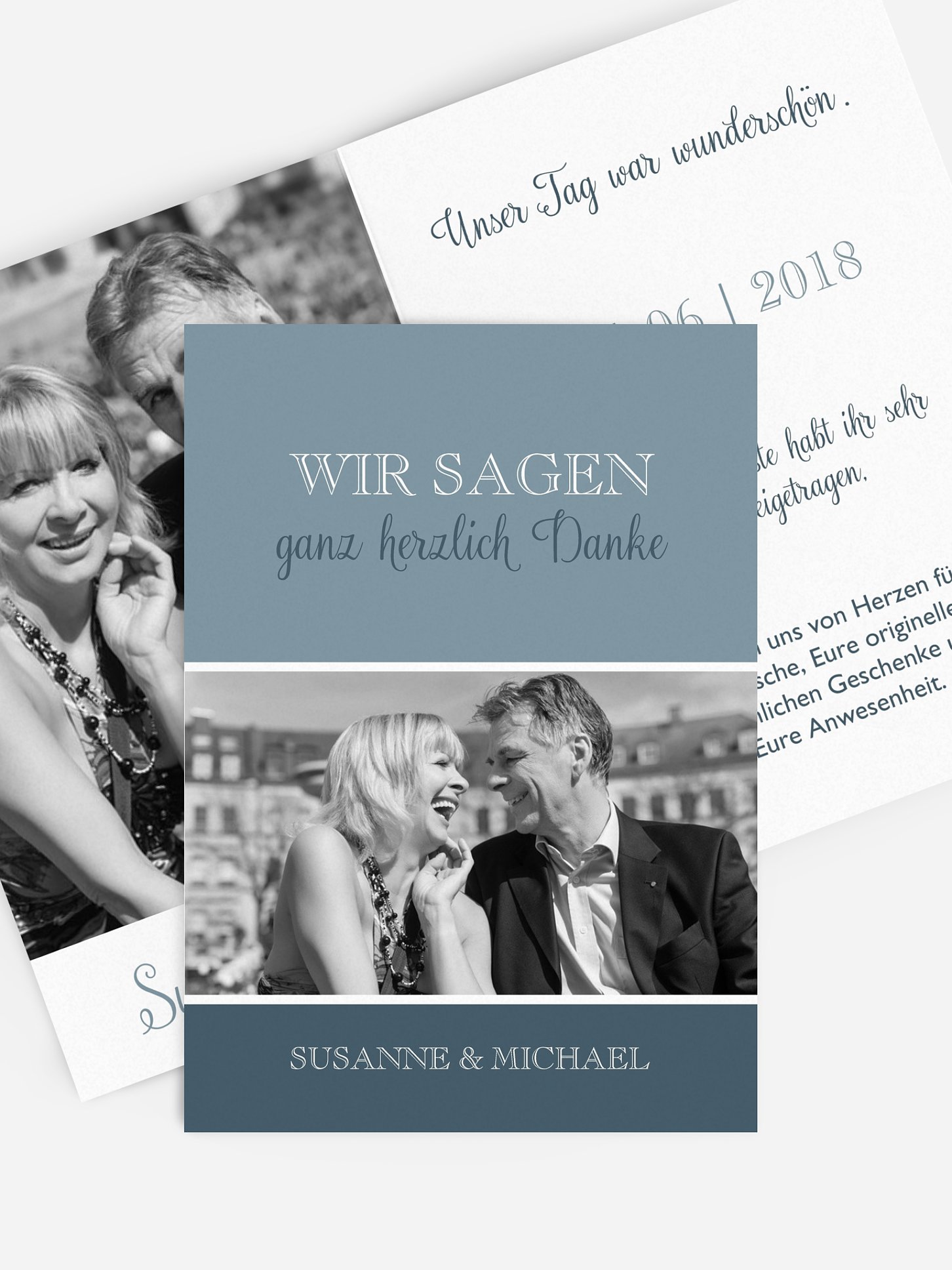 Danksagung zur Silberhochzeit Mixed Up