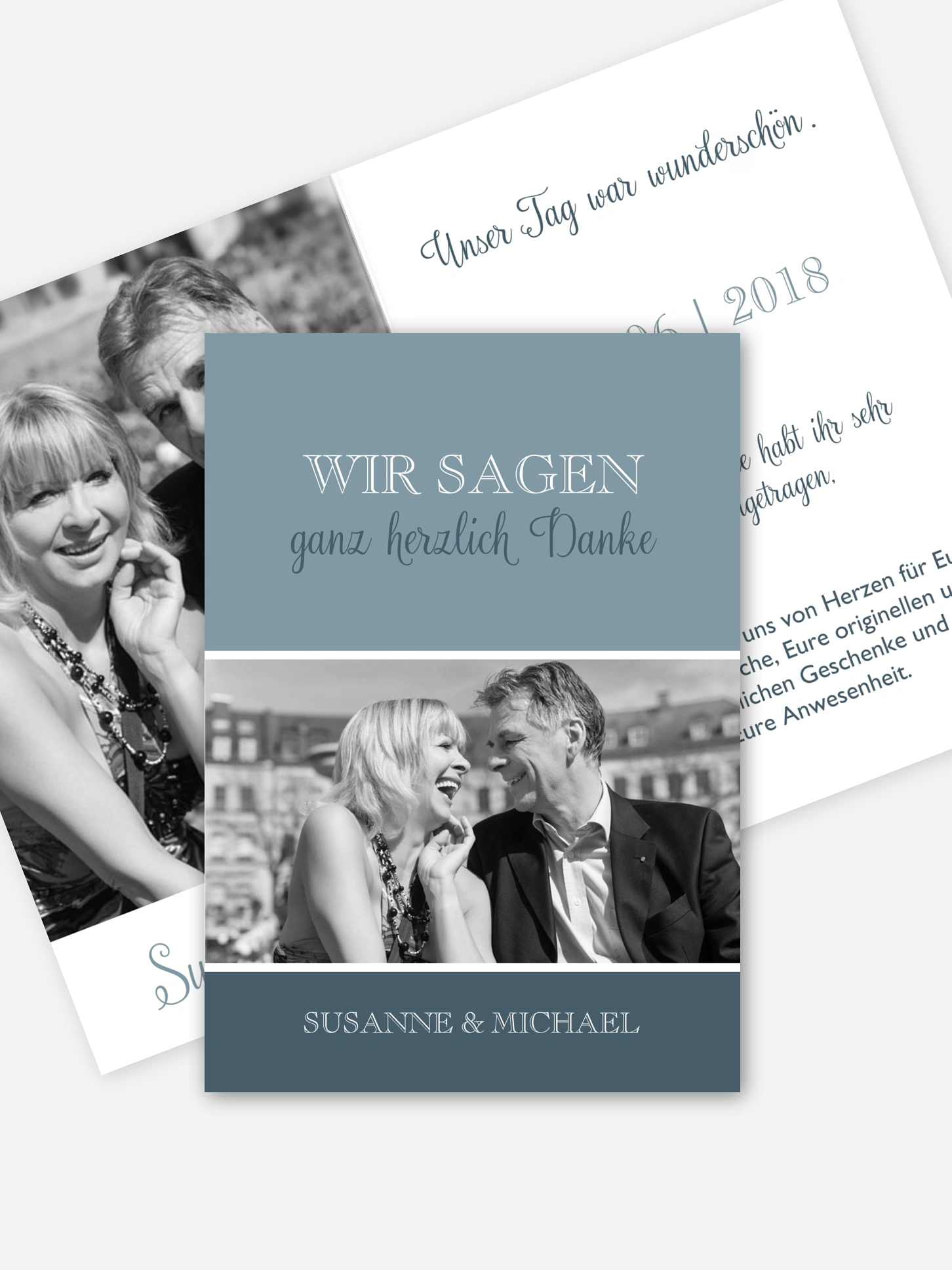 Danksagung zur Silberhochzeit Mixed Up