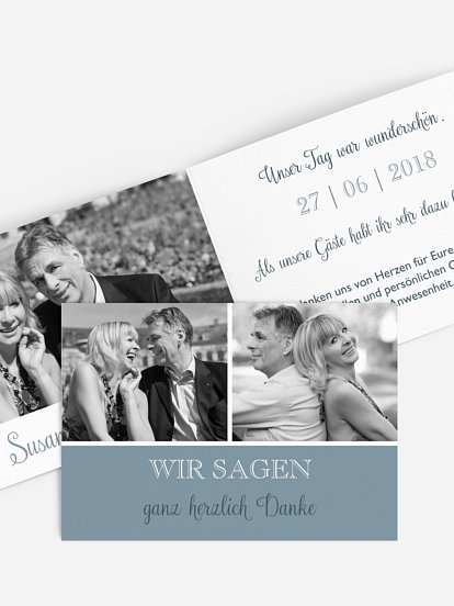Danksagung zur Silberhochzeit Mixed Up