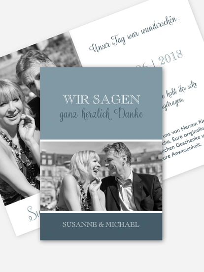 Danksagung zur Silberhochzeit Mixed Up