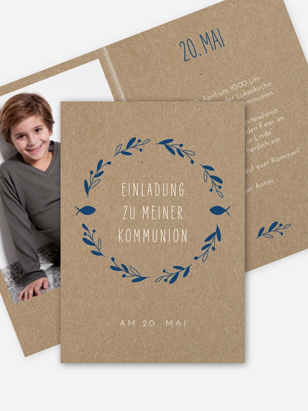 Floral Wreath Kraftpapier