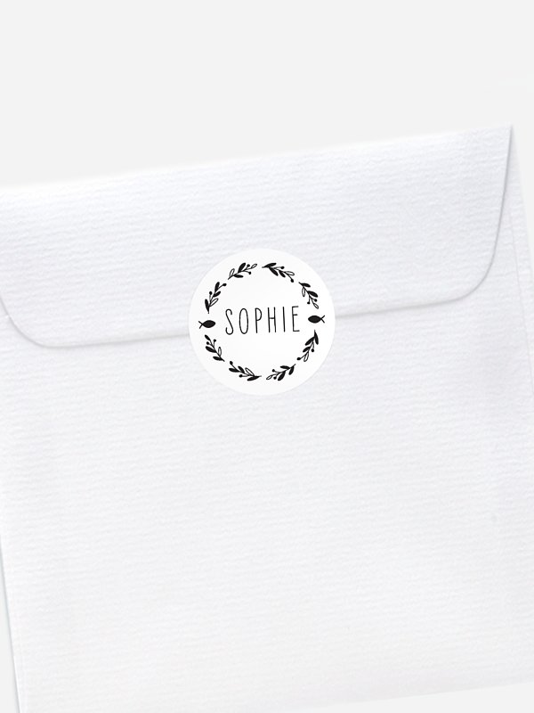 Floral Wreath Kraftpapier