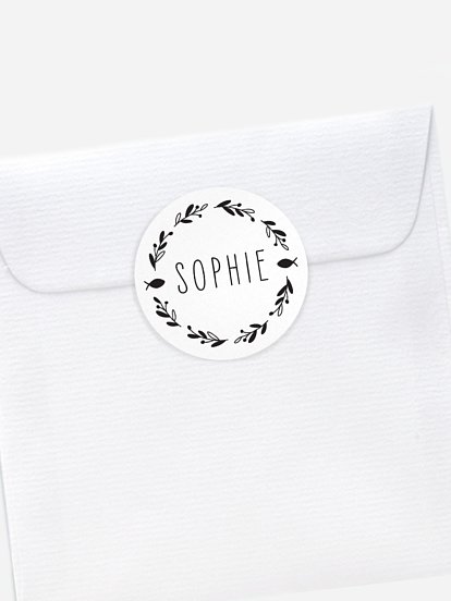 Floral Wreath Kraftpapier