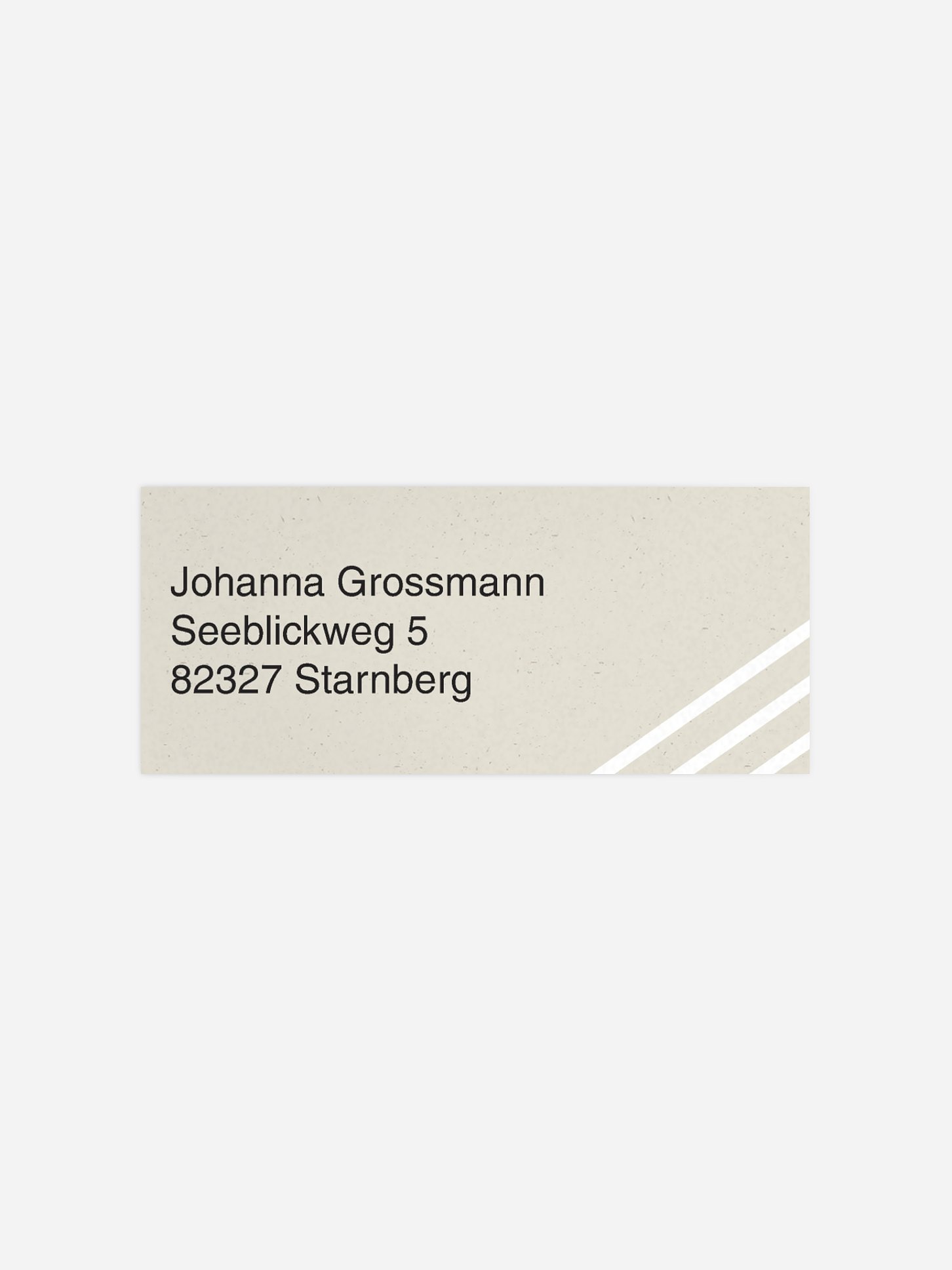 Absenderaufkleber Geburtstag Modern Lines