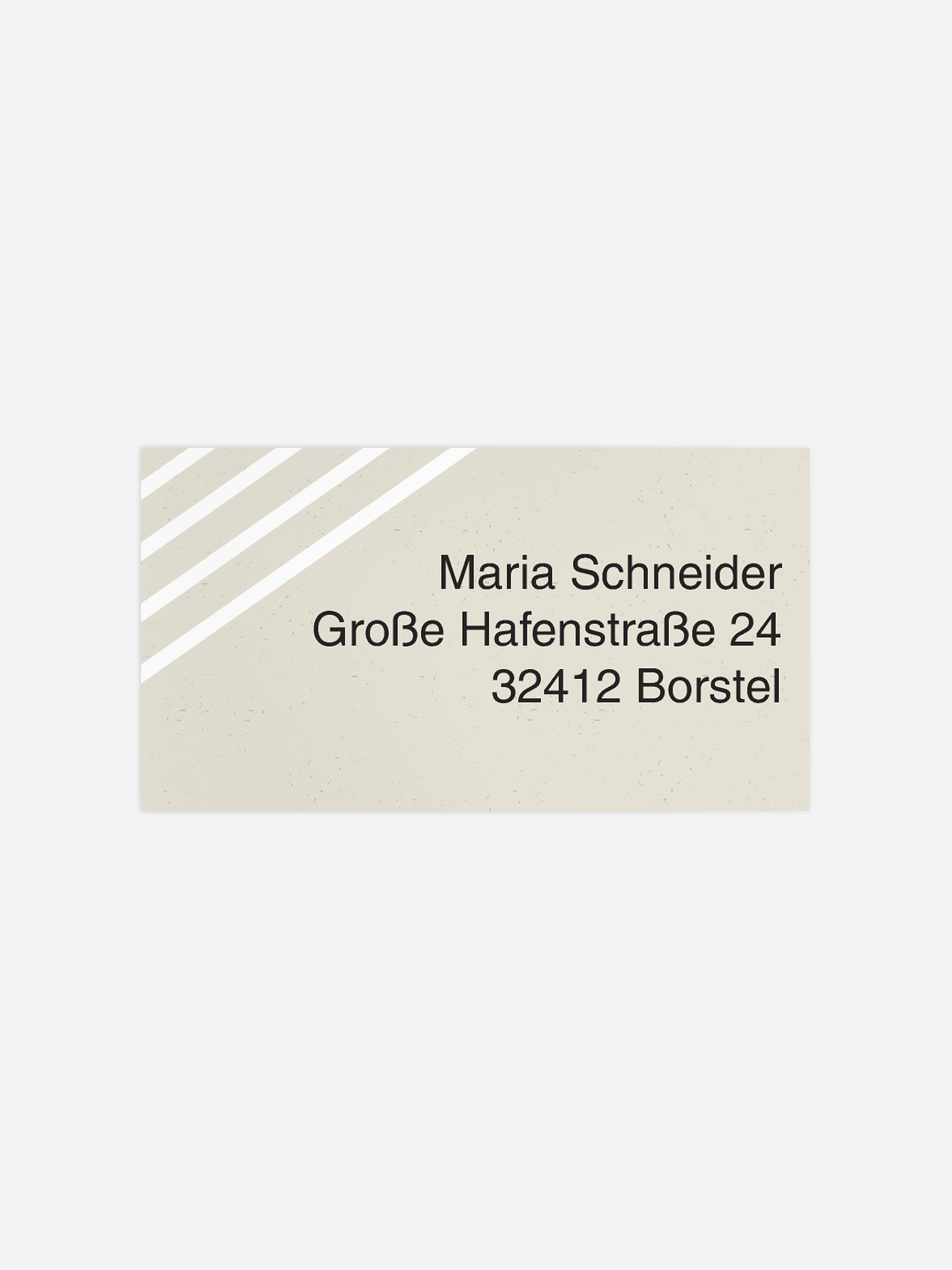 Empfängeraufkleber Geburtstag Modern Lines