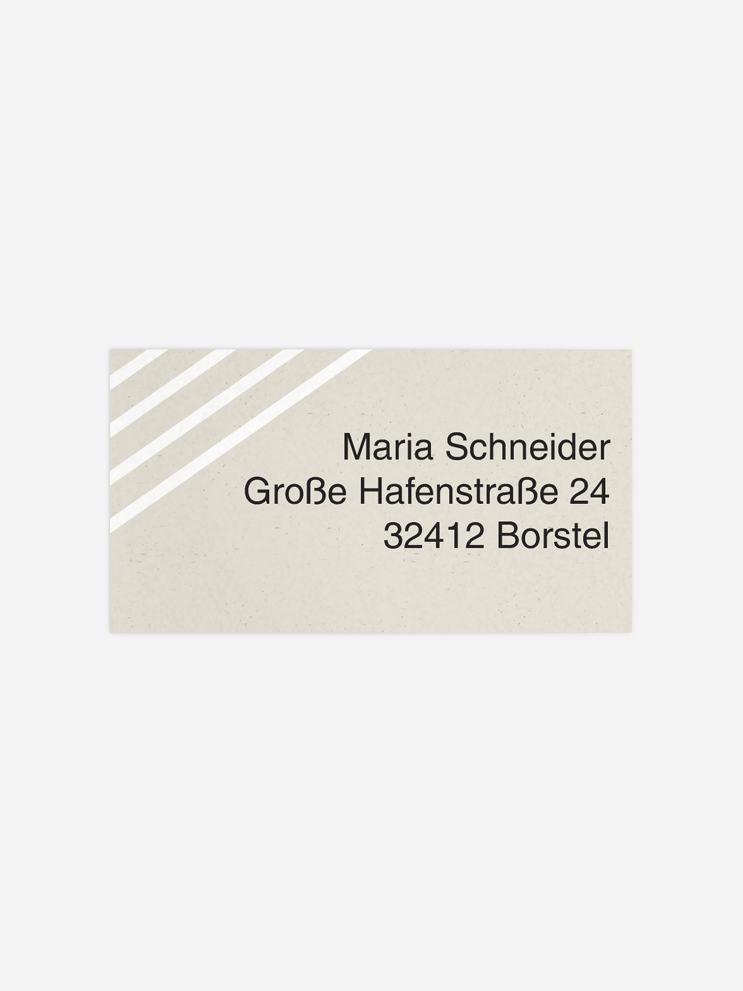 Empfängeraufkleber Geburtstag Modern Lines