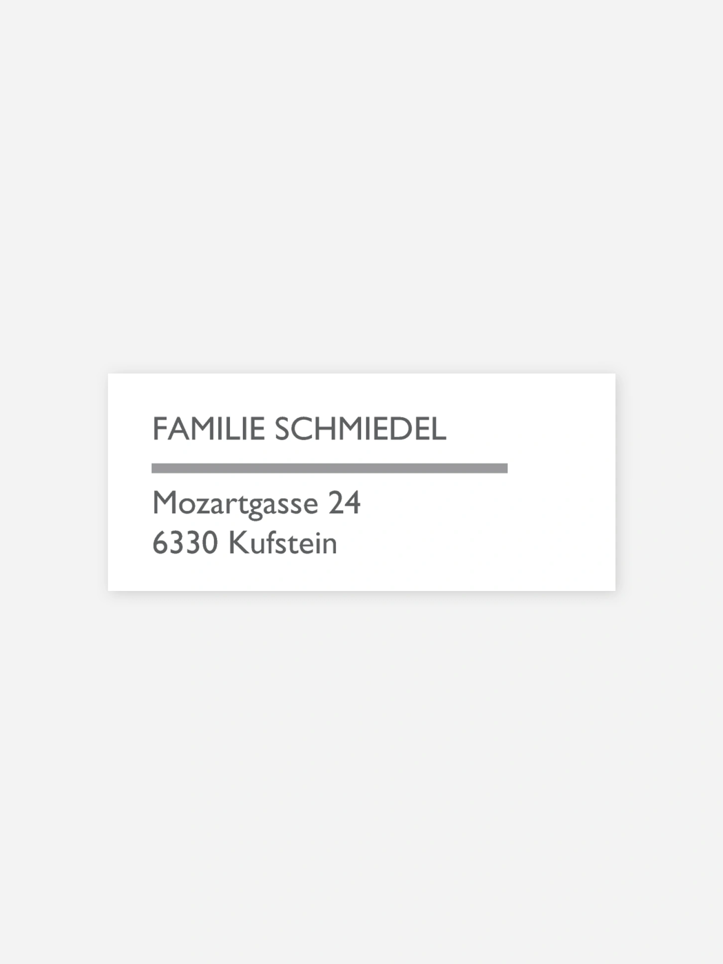Absenderaufkleber Trauer Stille Trauer