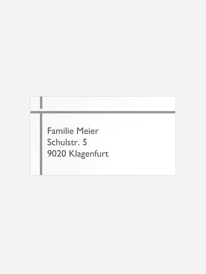 Empfängeraufkleber Trauer Stille Trauer