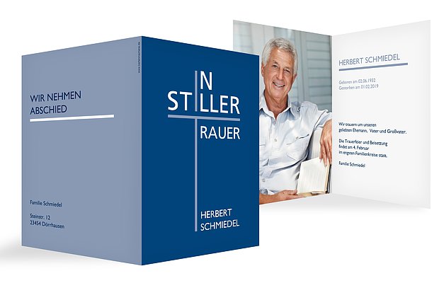 Trauerkarte Stille Trauer